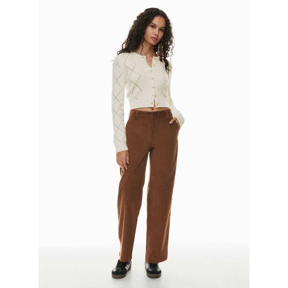 Aritzia Sunday Best Jaden Corduroy Pants‎ Brown Size 0 Straight Leg